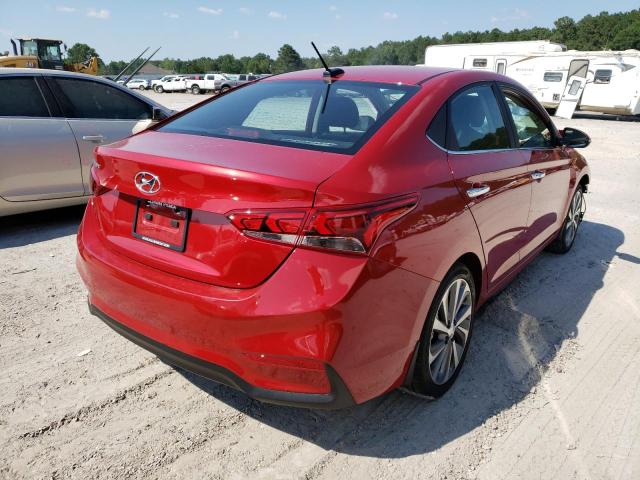 3KPC34A65NE165880 - 2022 HYUNDAI ACCENT LIM MAROON photo 4