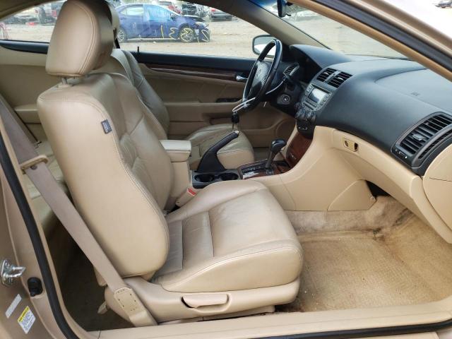 1HGCM72637A010829 - 2007 HONDA ACCORD EX TAN photo 5