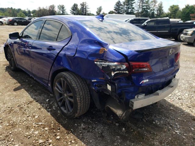 19UUB2F69JA010493 - 2018 ACURA TLX TECH+A BLUE photo 3