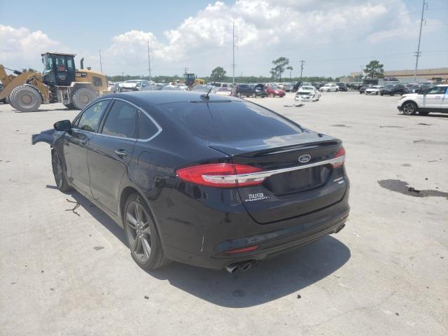 3FA6P0VP0HR241652 - 2017 FORD FUSION SPO BLACK photo 3