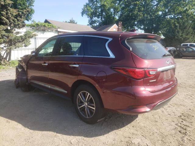 5N1DL0MM3KC509857 - 2019 INFINITI QX60 LUXE BURGUNDY photo 3