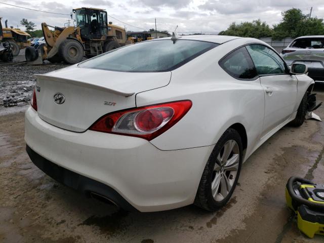 KMHHT6KDXBU054751 - 2011 HYUNDAI GENESIS CO WHITE photo 4