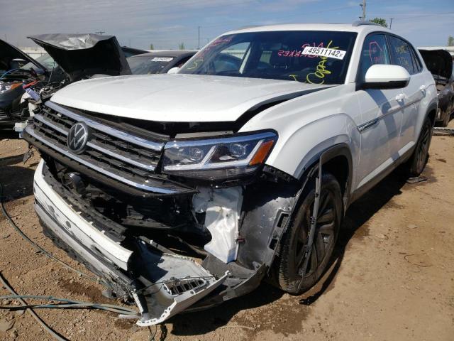 1V2KE2CA9NC201622 - 2022 VOLKSWAGEN ATLAS CROS Белый фото 2