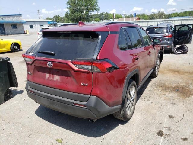 2T3C1RFV4MW178822 - 2021 TOYOTA RAV4 XLE P RED photo 4