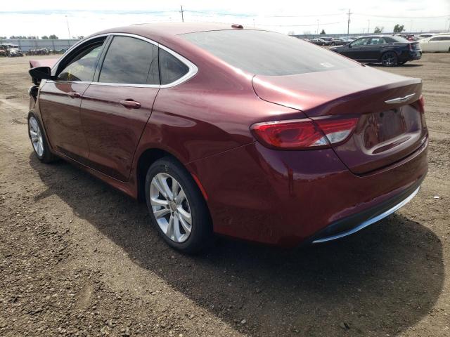 1C3CCCAB0FN649240 - 2015 CHRYSLER 200 LIMITE BURGUNDY photo 3