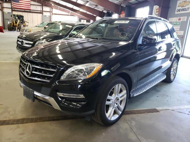 4JGDA5HBXEA357958 - 2014 MERCEDES-BENZ ML 350 4MA BLACK photo 2
