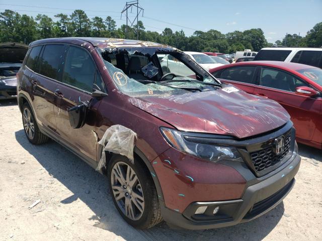5FNYF7H5XMB010326 - 2021 HONDA PASSPORT E 勃艮第红 照片 1