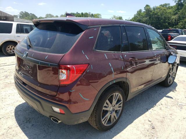 5FNYF7H5XMB010326 - 2021 HONDA PASSPORT E 勃艮第红 照片 4