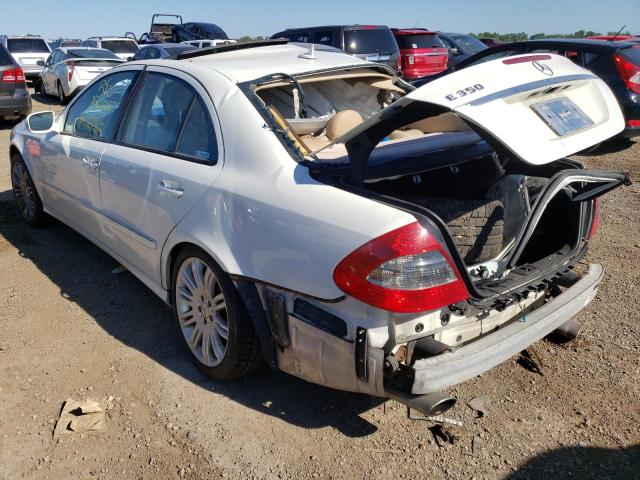 WDBUF87X37X216331 - 2007 MERCEDES-BENZ E 350 4MAT WHITE photo 3