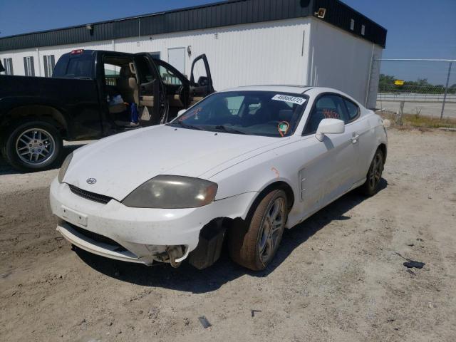 KMHHM65D85U178627 - 2005 HYUNDAI TIBURON WHITE photo 2