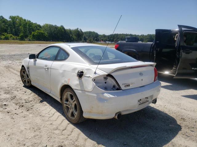 KMHHM65D85U178627 - 2005 HYUNDAI TIBURON WHITE photo 3