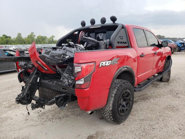 1N6AA1ED1MN516201 - 2021 NISSAN TITAN SV RED photo 4