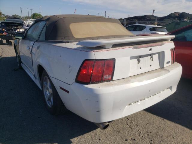 1FAFP44413F391502 - 2003 FORD MUSTANG WHITE photo 3