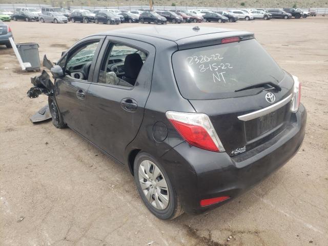 JTDKTUD38DD546717 - 2013 TOYOTA YARIS BLACK photo 3