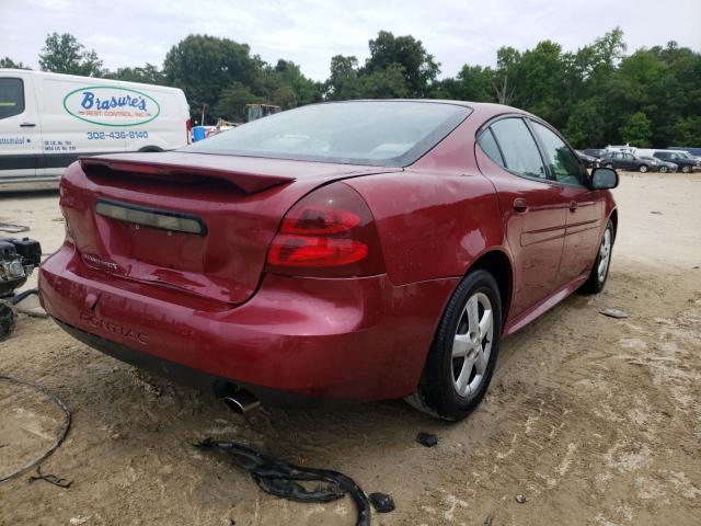 2G2WP522X51176085 - 2005 PONTIAC GRAND PRIX Қызыл фото 4