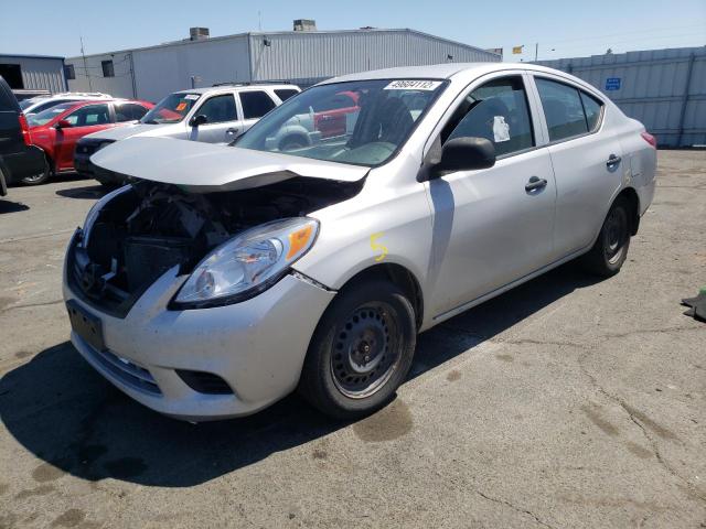 3N1CN7AP7DL836631 - 2013 NISSAN VERSA SILVER photo 2