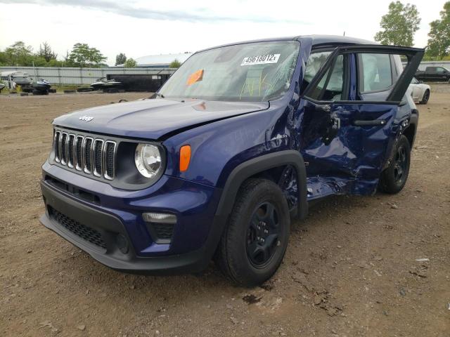 ZACNJDAB9MPM42718 - 2021 JEEP RENEGADE S Mavi foto 2