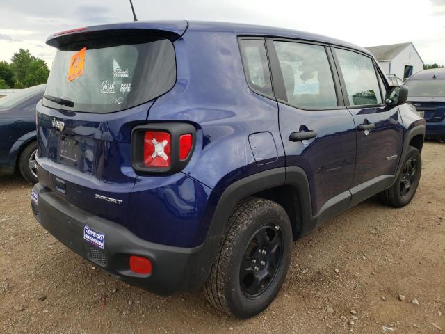 ZACNJDAB9MPM42718 - 2021 JEEP RENEGADE S BLUE photo 4