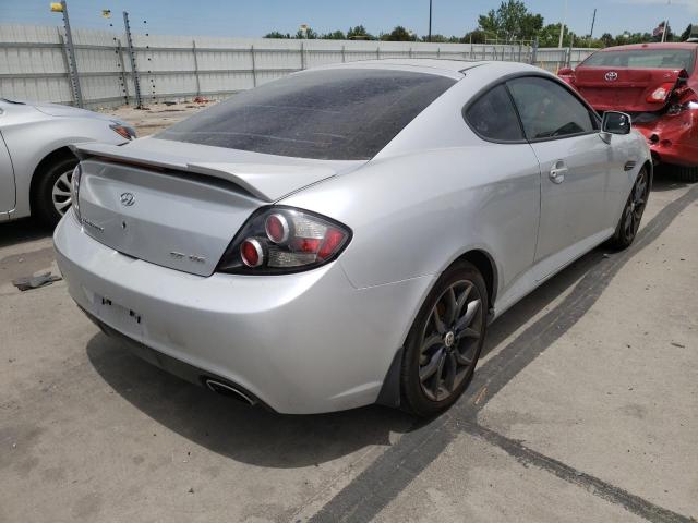 KMHHN66F17U234777 - 2007 HYUNDAI TIBURON GT SILVER photo 4