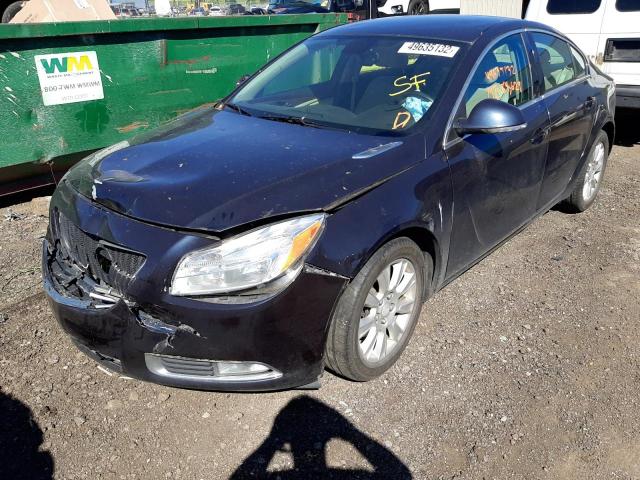 2G4GR5ER9D9249980 - 2013 BUICK REGAL BLACK photo 2