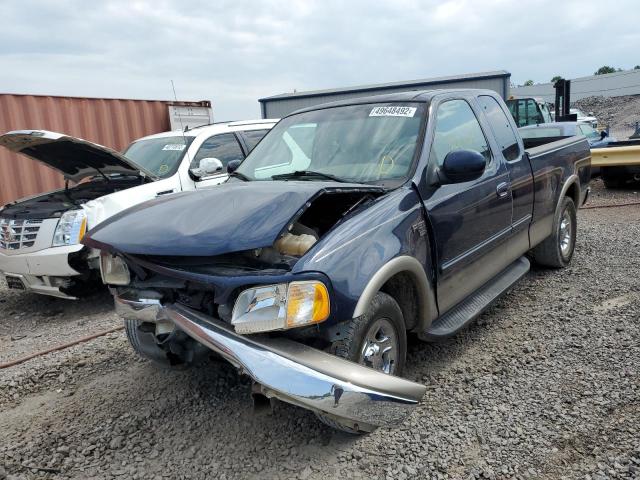 1FTRX17L92NA39149 - 2002 FORD F150 BLUE photo 2