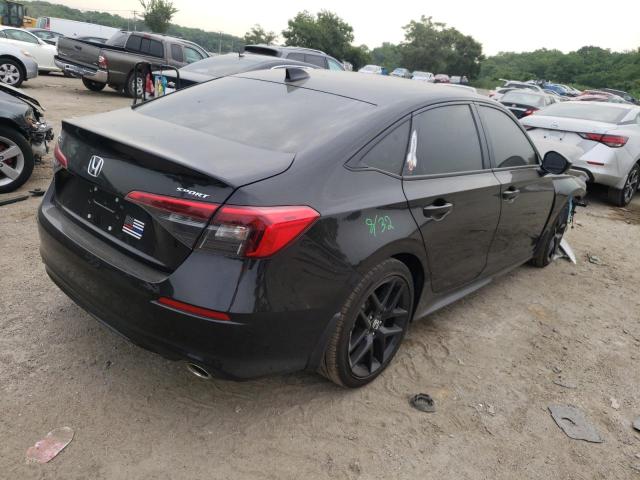 2HGFE2F58NH551226 - 2022 HONDA CIVIC BLACK photo 4