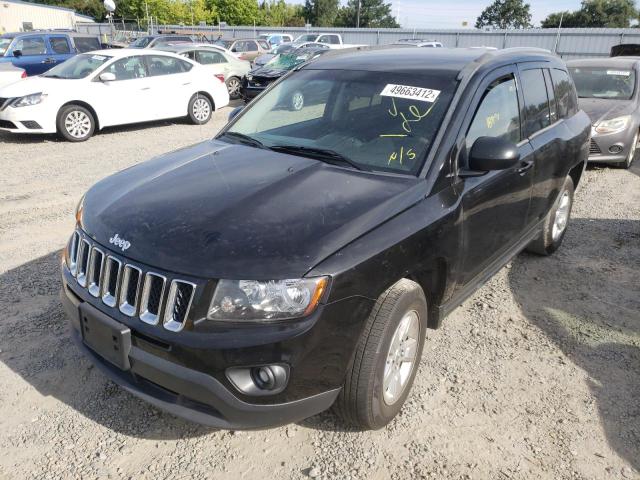 1C4NJCBA4ED812203 - 2014 JEEP COMPASS SP BLACK photo 2