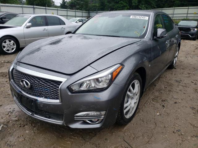 JN1BY1PR7KM725170 - 2019 INFINITI Q70L 3.7 L GRAY photo 2