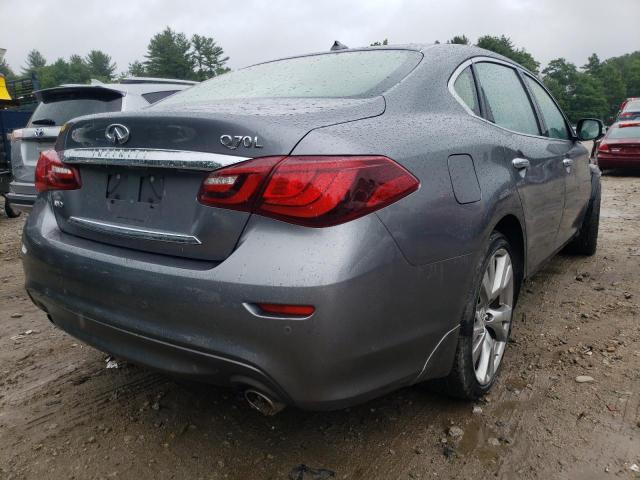 JN1BY1PR7KM725170 - 2019 INFINITI Q70L 3.7 L GRAY photo 4