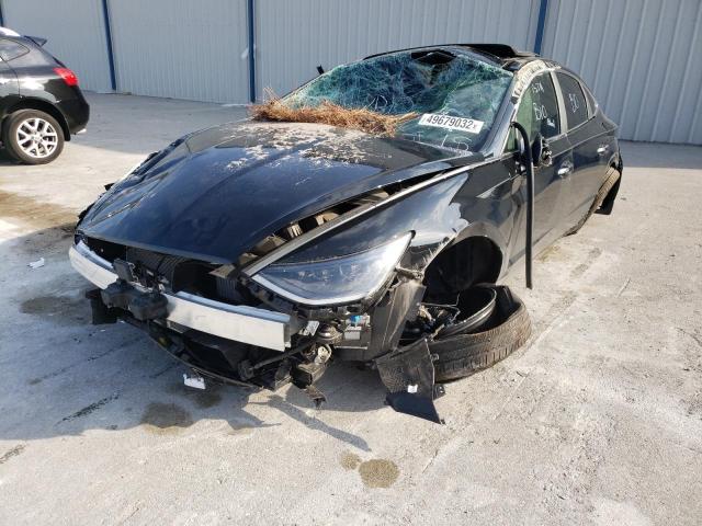 5NPEH4J28MH102239 - 2021 HYUNDAI SONATA LIM BLACK photo 2