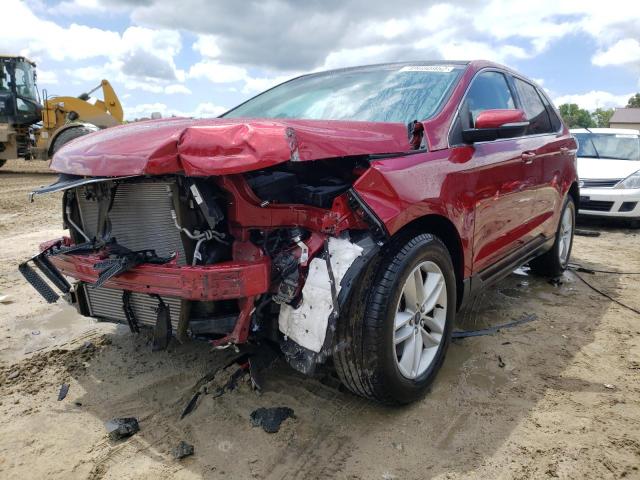 2FMPK4J98JBB56778 - 2018 FORD EDGE SEL RED photo 2