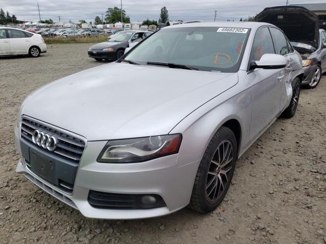 WAUBFAFLXCN014927 - 2012 AUDI A4 SILVER photo 2