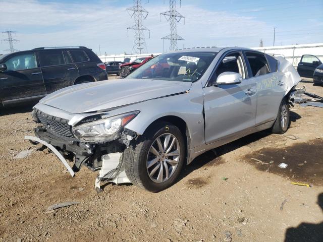 JN1BV7AR5EM701135 - 2014 INFINITI Q50 SILVER photo 2