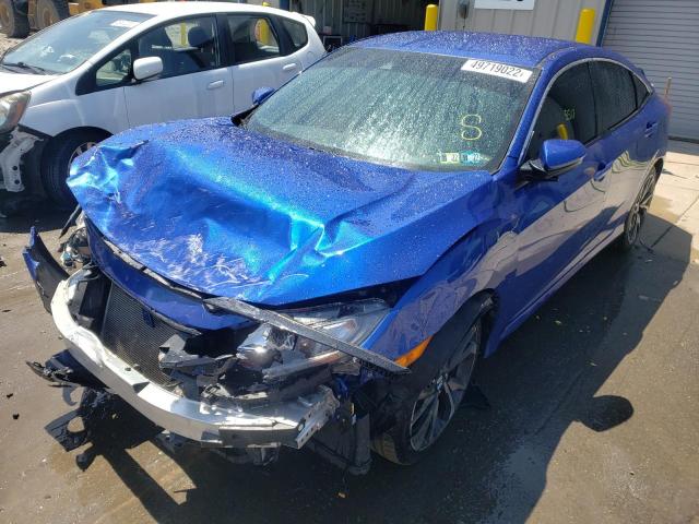 2HGFC2F87KH605191 - 2019 HONDA CIVIC SPOR 蓝色 照片 2
