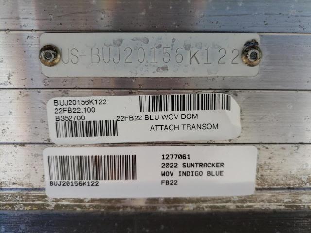 BUJ20156K122 - 2022 SUNT BOAT W/TRL BLUE photo 10