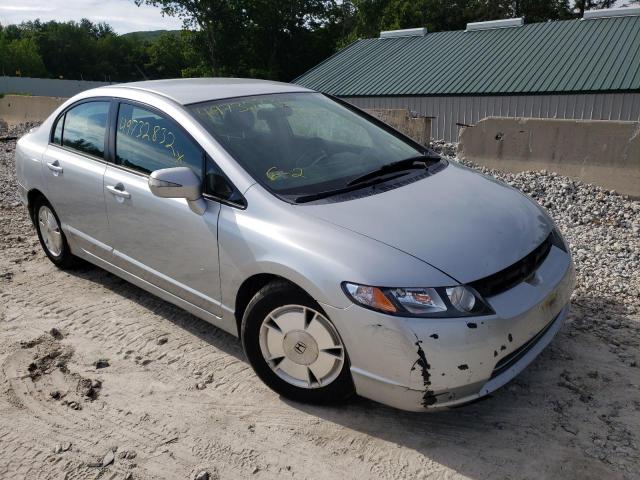 JHMFA36207S000739 - 2007 HONDA CIVIC HYBR SILVER photo 1