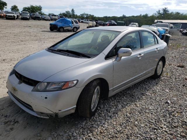 JHMFA36207S000739 - 2007 HONDA CIVIC HYBR SILVER photo 2