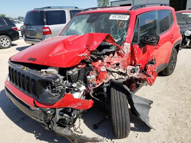 ZACNJBAB3KPK56125 - 2019 JEEP RENEGADE S RED photo 2
