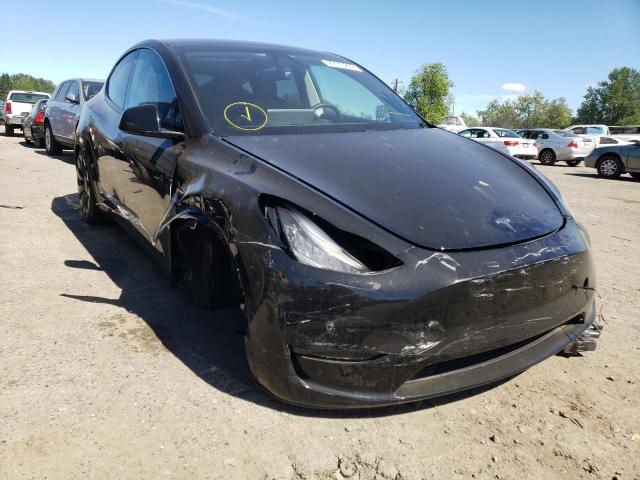 5YJYGDEF0LF016076 - 2020 TESLA MODEL Y Черный фото 1
