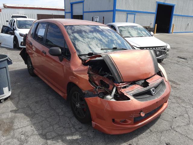 JHMGD37657S028131 - 2007 HONDA FIT S ORANGE photo 1