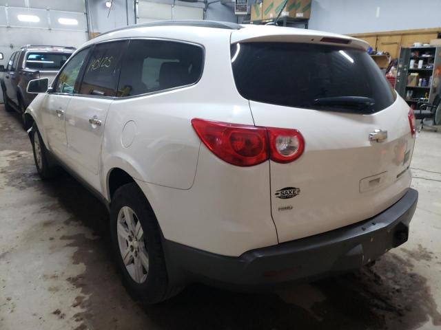 1GNKVGED0CJ254487 - 2012 CHEVROLET TRAVERSE L WHITE photo 3