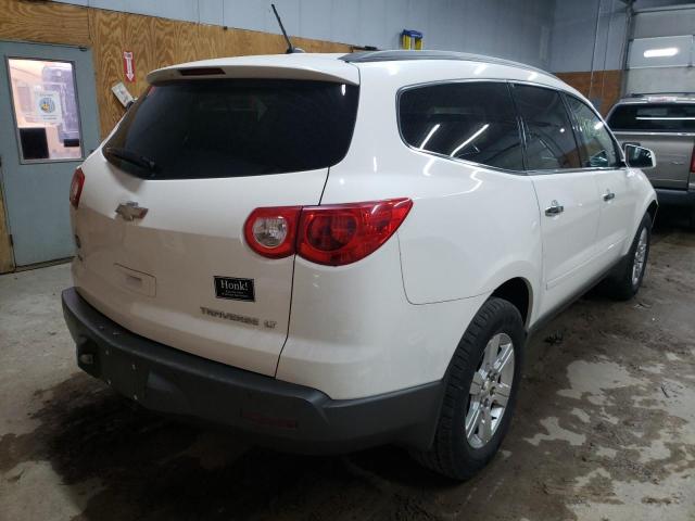 1GNKVGED0CJ254487 - 2012 CHEVROLET TRAVERSE L WHITE photo 4