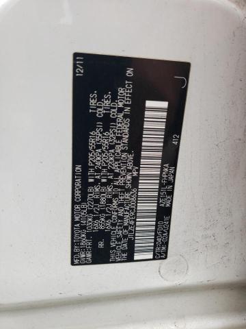 JTLZE4FE9CJ008636 - 2012 TOYOTA SCION XB Weiß Foto 10