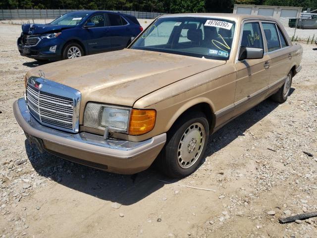 WDBCA35D7HA335669 - 1987 MERCEDES-BENZ 420 SEL GOLD photo 2