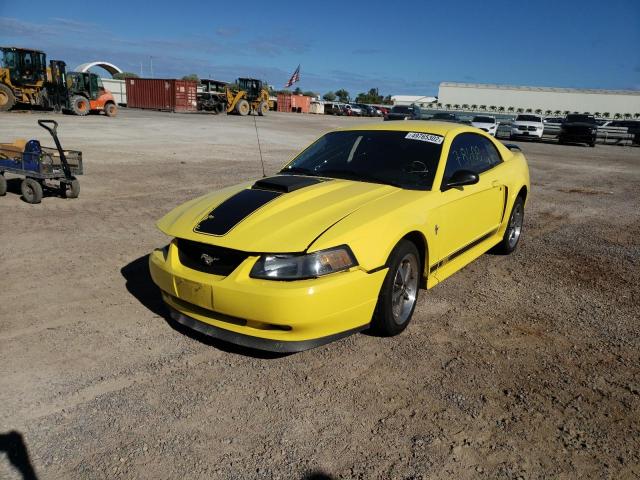 1FAFP42RX3F452411 - 2003 FORD MUSTANG MA YELLOW photo 2