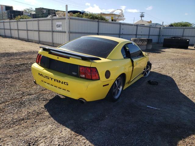 1FAFP42RX3F452411 - 2003 FORD MUSTANG MA YELLOW photo 4