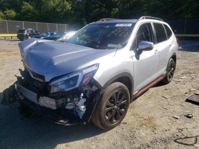 JF2SKALC0MH474747 - 2021 SUBARU FORESTER S SILVER photo 2