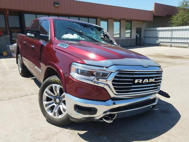 1C6SRFKTXKN527582 - 2019 RAM 1500 LONGH MAROON photo 1