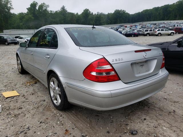 WDBUF82J54X164599 - 2004 MERCEDES-BENZ E-CLASS SILVER photo 3