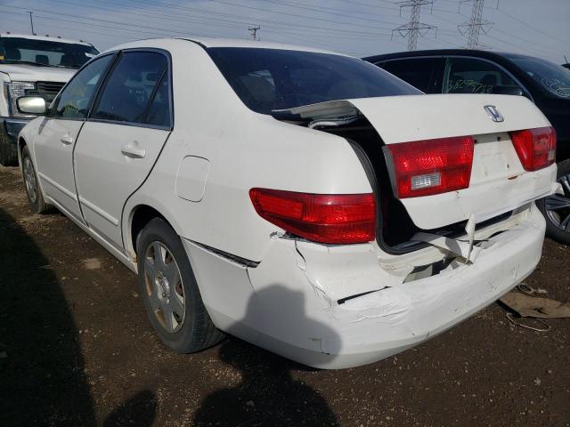 1HGCM56475L001971 - 2005 HONDA ACCORD LX WHITE photo 3